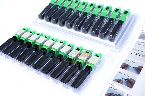 หัวSC Fast Connector SC/APC แผงละ10หัว (Side Open)