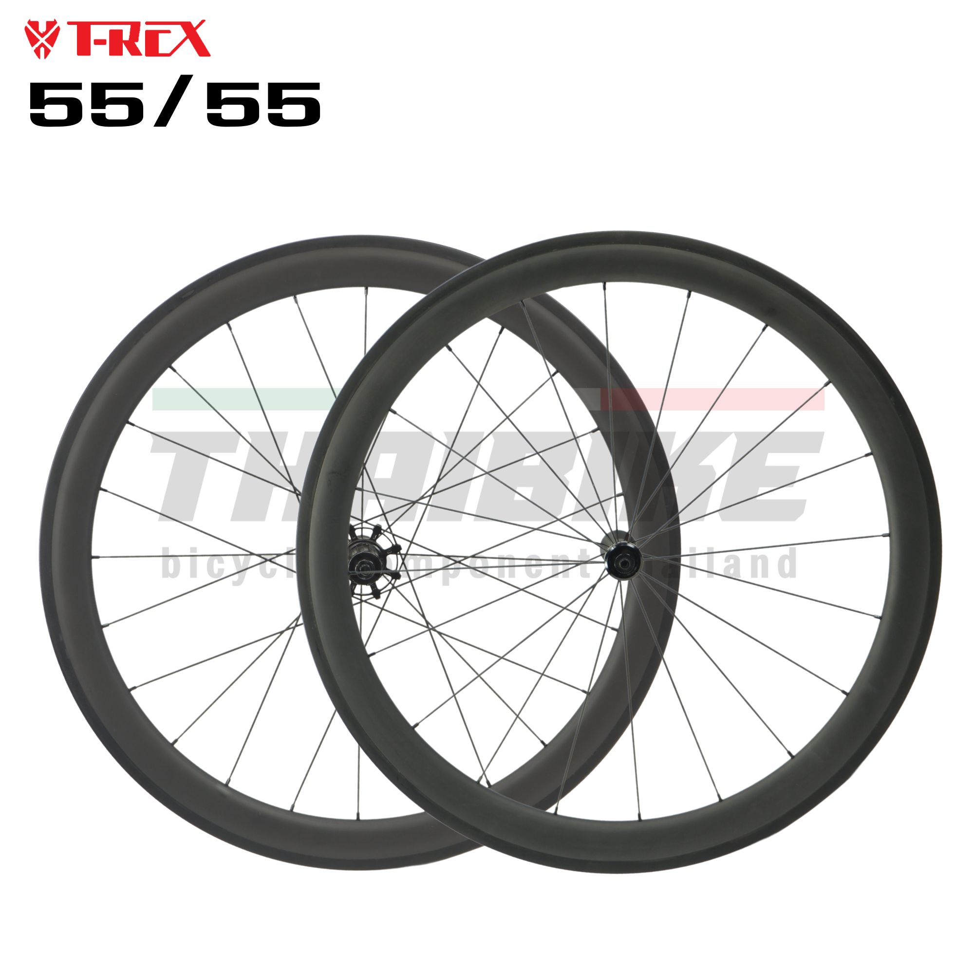 ล้อจักรยานคาร์บอนเสือหมอบ 700C ขอบ 55/55