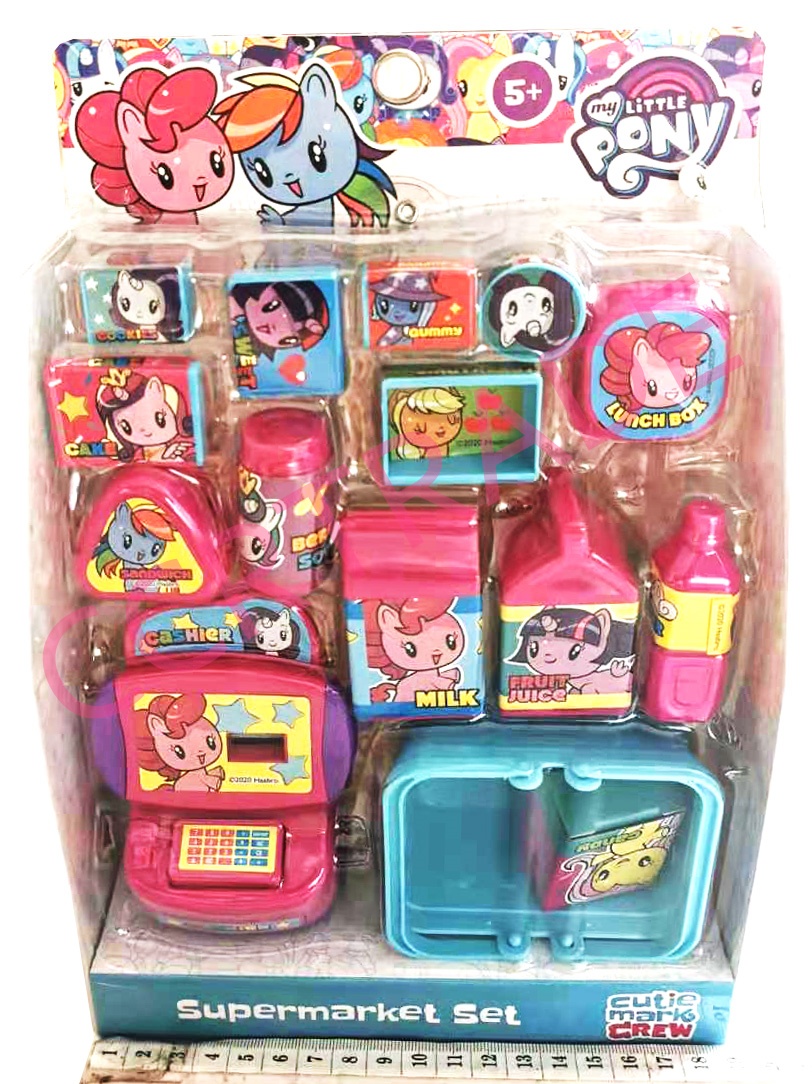 ชุดร้านค้าม้าโพนี่+แคชเชียร์แผงครอบ 19x28 ซม.(ลิขสิทธิ์แท้)(1x3)