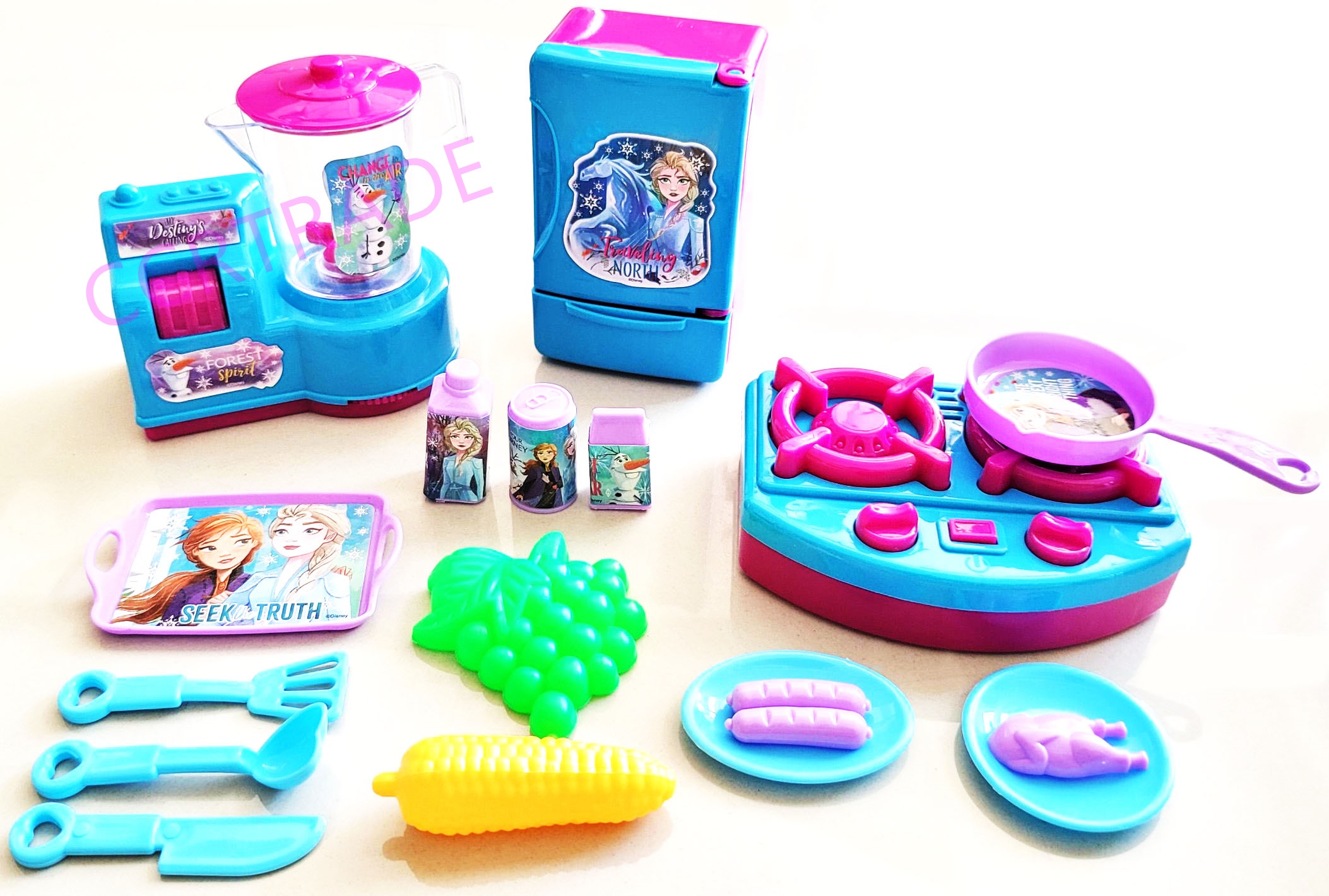 เซ็ทครัวโฟรเซ่น+เครื่องปั่นกล่อง 25.5x26 ซม.(ลิขสิทธิ์แท้)(1x3)