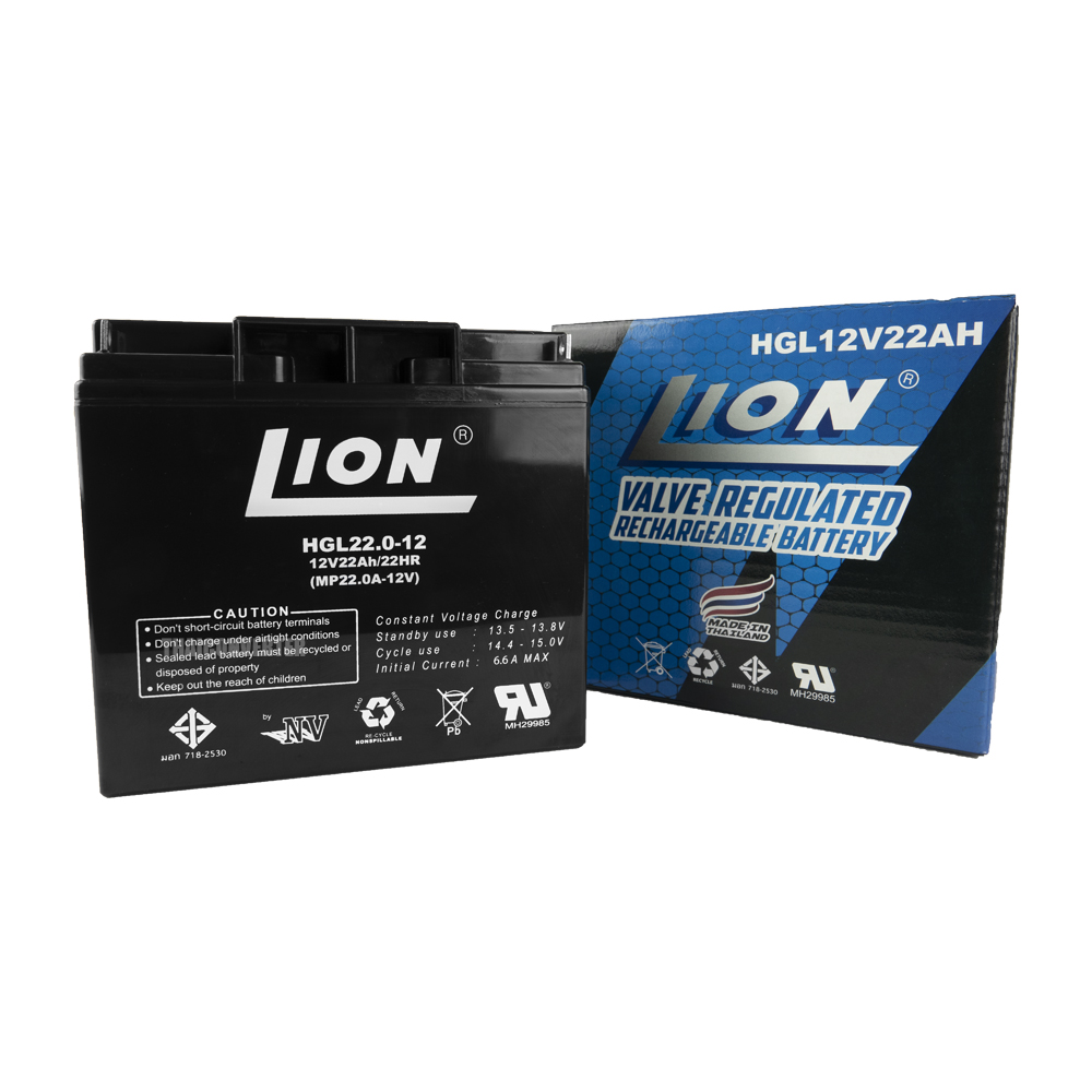 แบตเตอรี่แห้ง LION UPS Battery 12V 22Ah