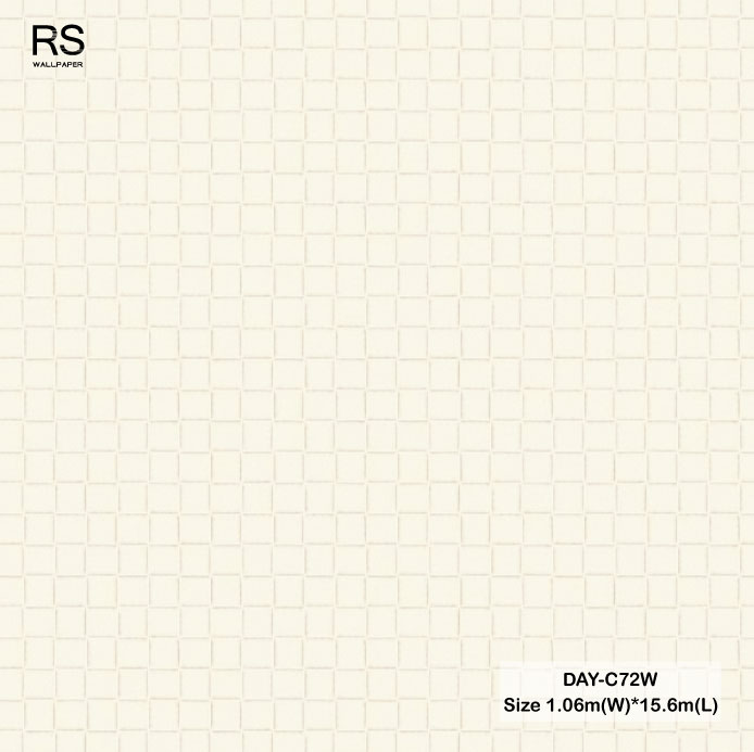 วอลเปเปอร์ลายหนัง สีขาวครีม DAY-C72W