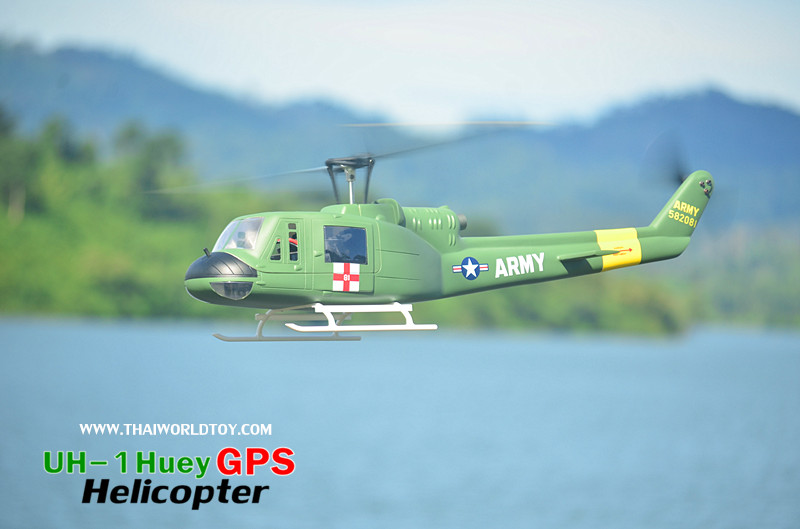 ๊็UH-1 Huey GPS Helicopter 450 FLywing+H1