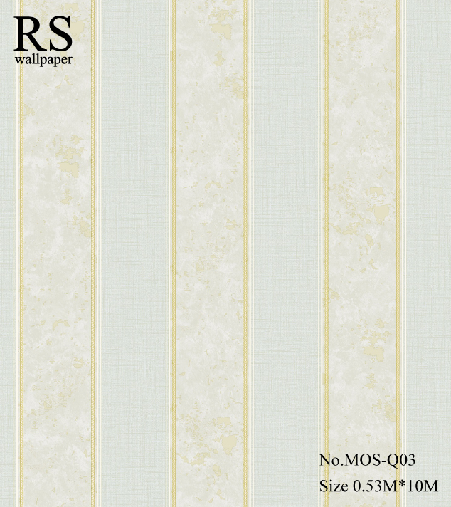 วอลเปเปอร์ลายทางแนวคลาสสิค วินเทจ MOS-Q03