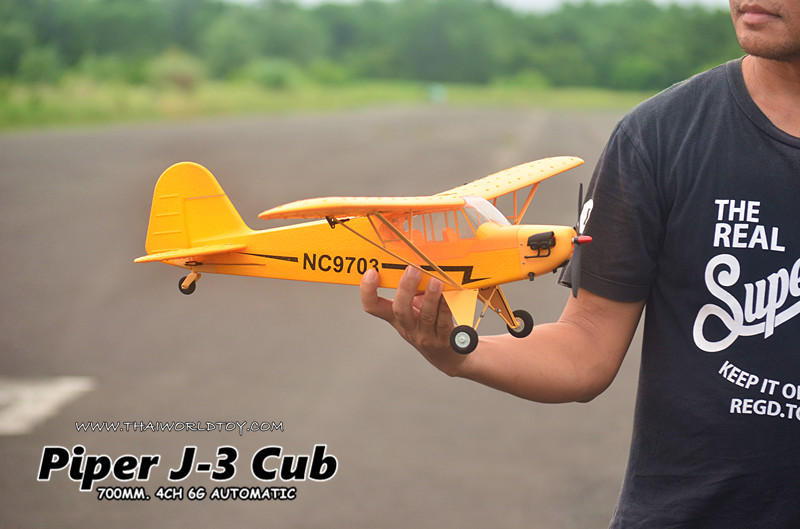 PIPER J-3 CUB Rc Scale 700MM. 4CH Brushless Motor