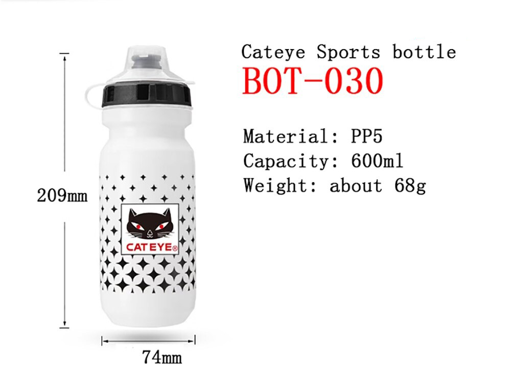 ของแท้ งาน ดีมาก ขวดน้ำจักรยาน CATEYE พลาสติกเกรด PP5 ขนาด 600ML 750ML