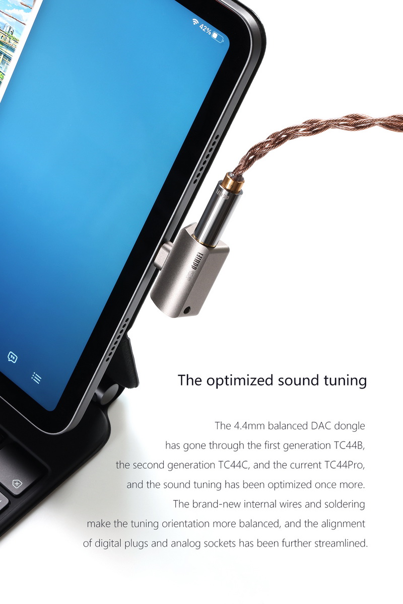 DD TC44 PRO (CS43198) แจ็คแปลง TypeC / Lightning ให้รองรับหูฟัง 4.4mm Balanced รุ่นที่ 3