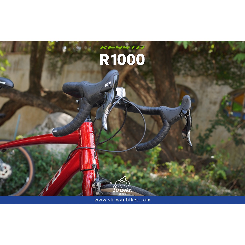 KEYSTO : R1000 จักรยานเสือหมอบ เฟรม ALLOY ROAD BIKE ล้อ 700C เกียร์ 20สปีด