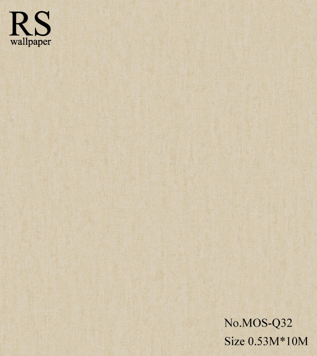วอลเปเปอร์สีพื้นมีเทกเจอร์พื้นออกโทนสีน้ำตาลอ่อน MOS-Q32
