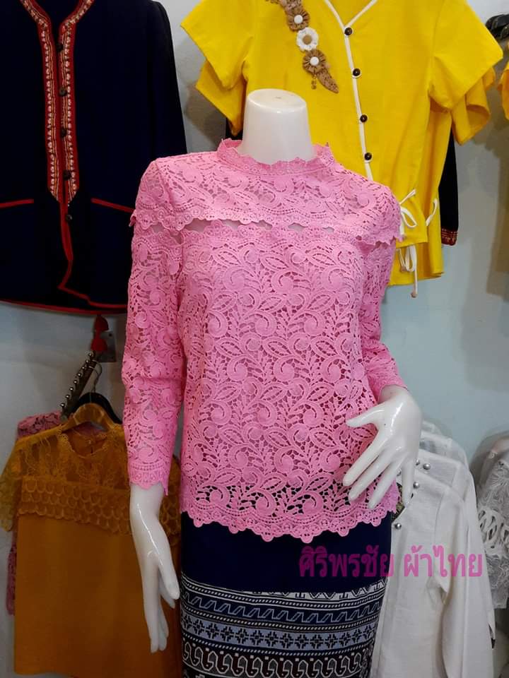 เสื้อเสื้อลูกไม้สไตน์เกาหลี #เสื้อลูกไม้แขน 5 ส่วน #เสื้อลูกไม้วัยรุ่น #เสื้อทำงานลูกไม้ เสื้อลูกไม้ใส่กับผ้าถุง เสื้อลูกไม้ใส่กับผ้าซิ่น