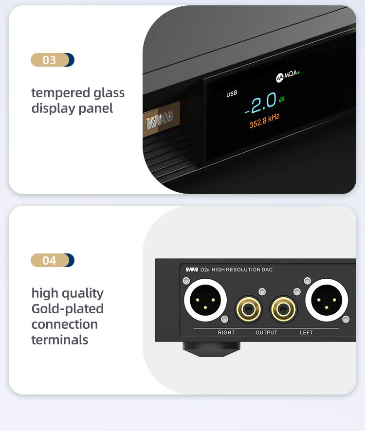 SMSL VMV D2R DAC ตั้งโต๊ะระดับเรือธง ชิปเซ็ต ROHM รองรับ MQA ประกันศูนย์ไทย