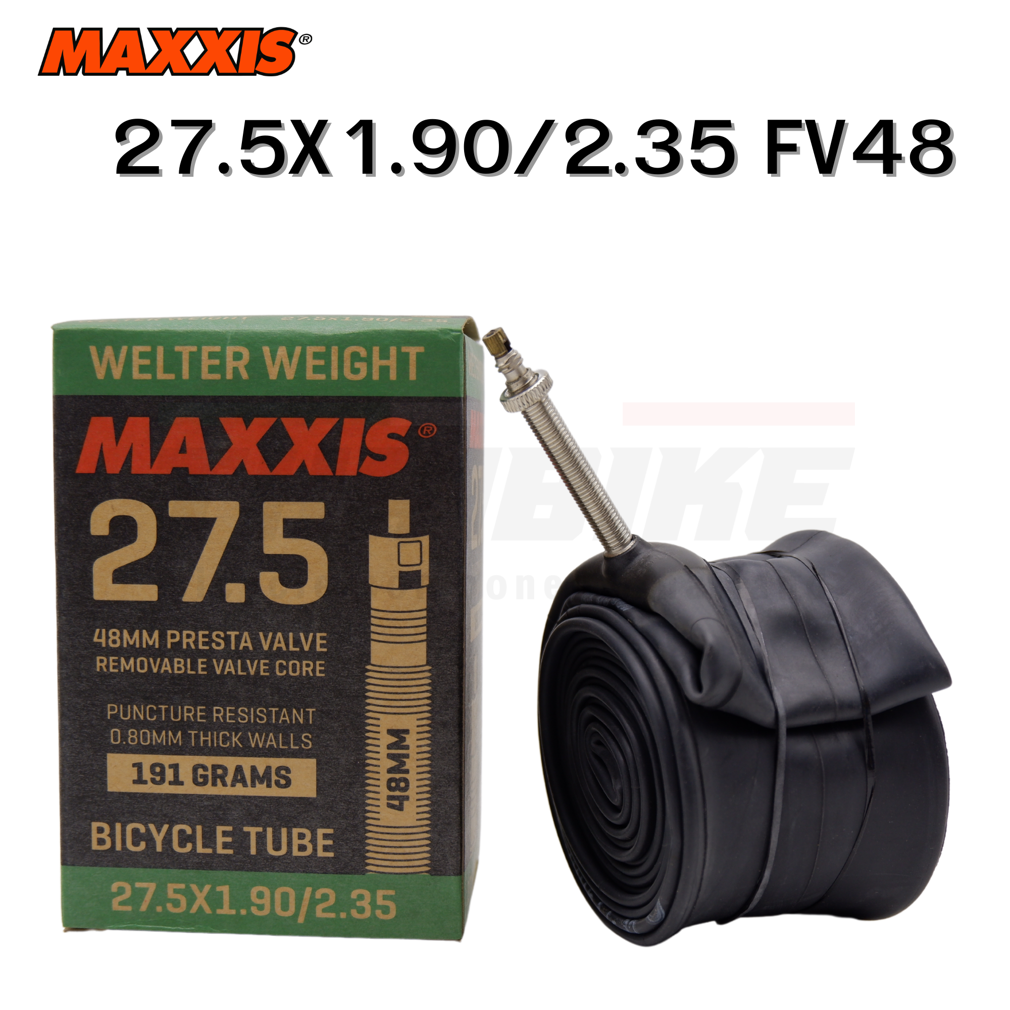 ยางในจักรยาน MAXXIS Welter Weight 27.5X1.90/2.35 FV48 27.5X1.5/1.75 AV