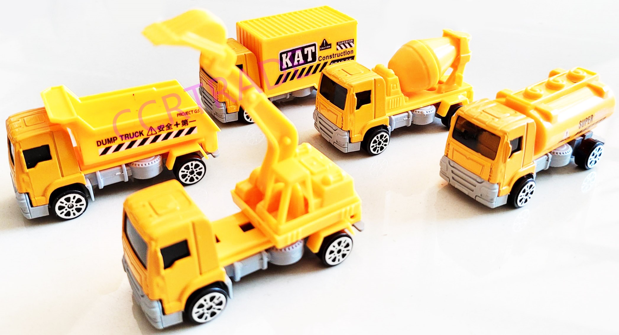 รถเหล็กแม็คโครก่อสร้างถาด 26.5 ซม.