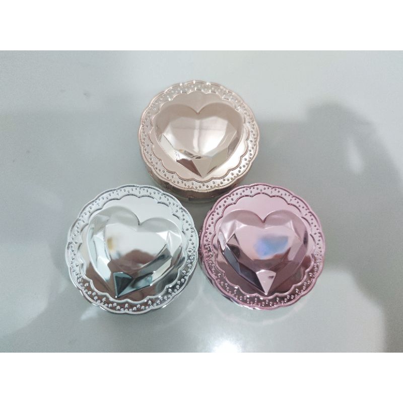 กล่องรี กล่องใส่รีเทนเนอร์ มีกระจก 🌊ลายหัวใจเมทาลิก❤️ สวยหรู กล่องรีเทนเนอร์ พร้อมส่งจากไทย