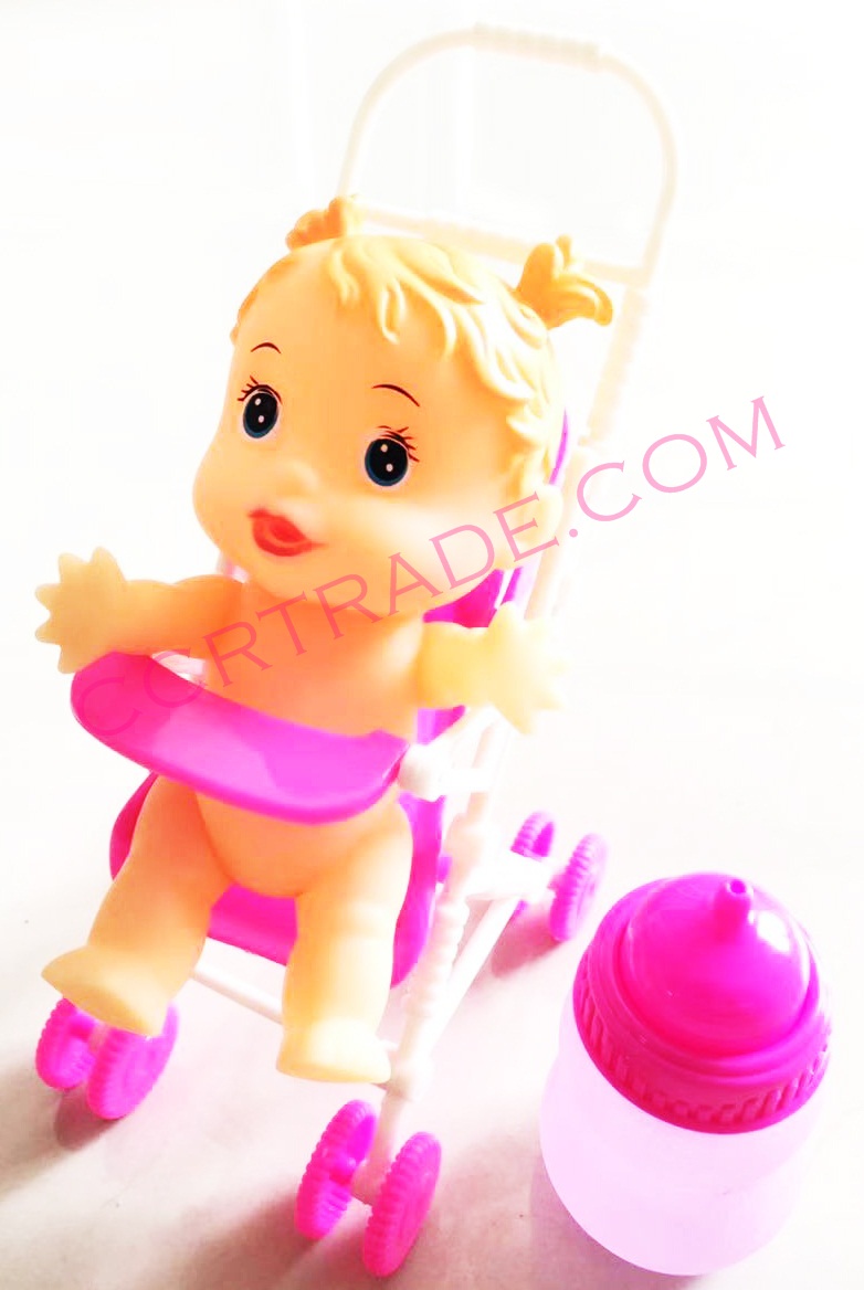 เบบี้รถเข็นจัมโบ้+ขวดนมถุง PVC 22.5 ซม.