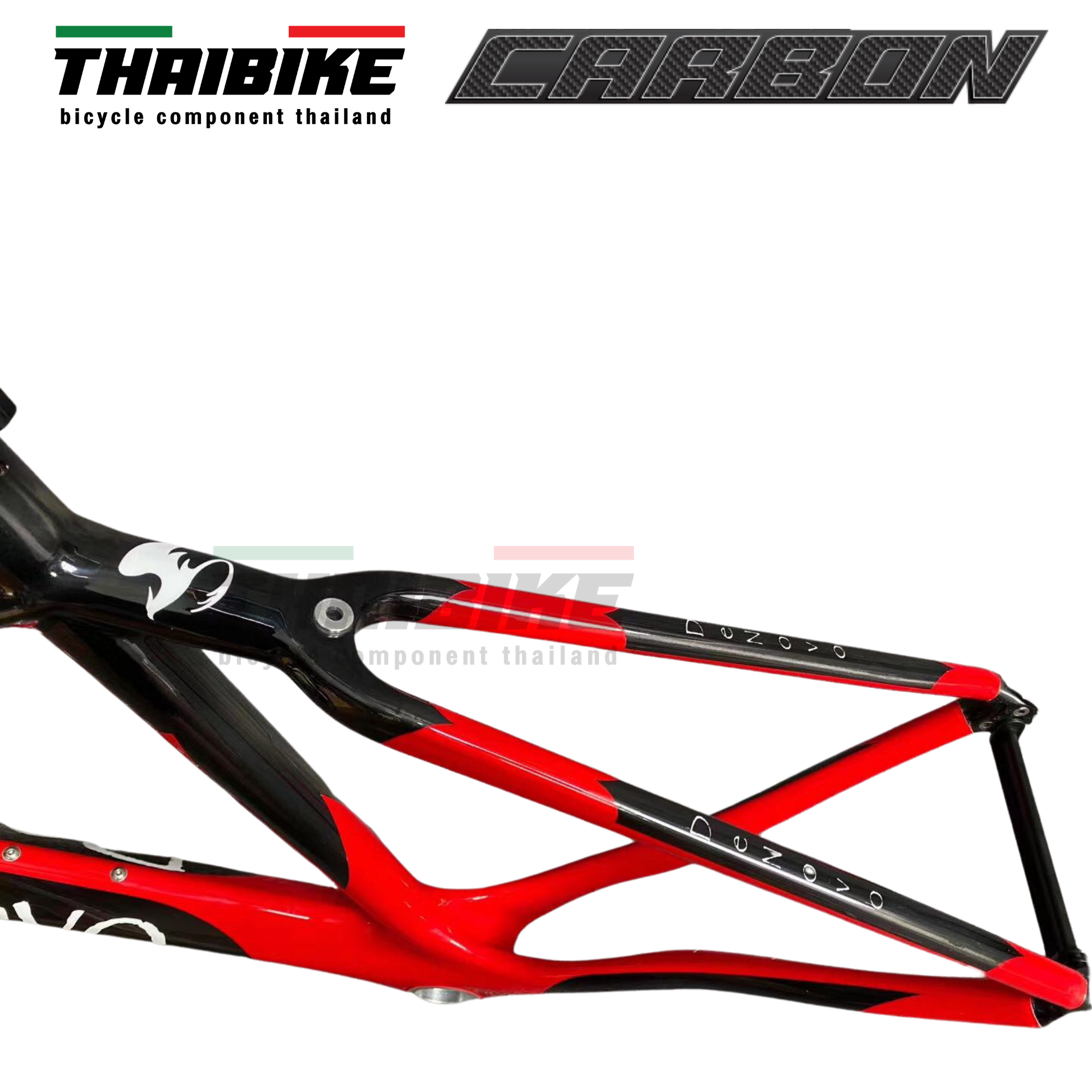 เฟรมจักรยานเสือหมอบคาร์บอนแท้ ยี่ห้อ DENOVO พร้อมตะเกียบ หลักอานคาร์บอน