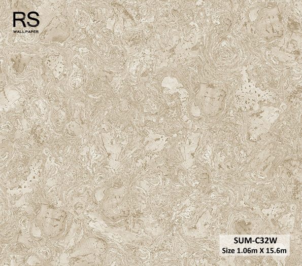 วอลเปเปอร์ลายหินอ่อน สีน้ำตาล SUM-C32W