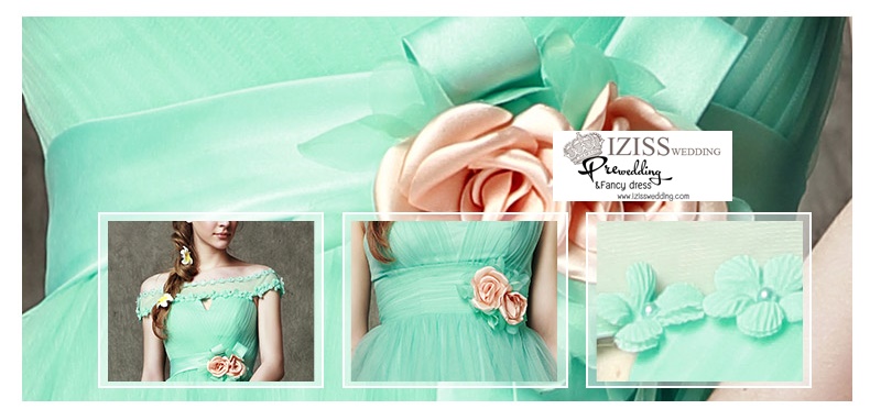 ฺBM0104 - พรีออเดอร์ ชุดเพื่อนเจ้าสาวราตรียาวสีเขียวมินท์