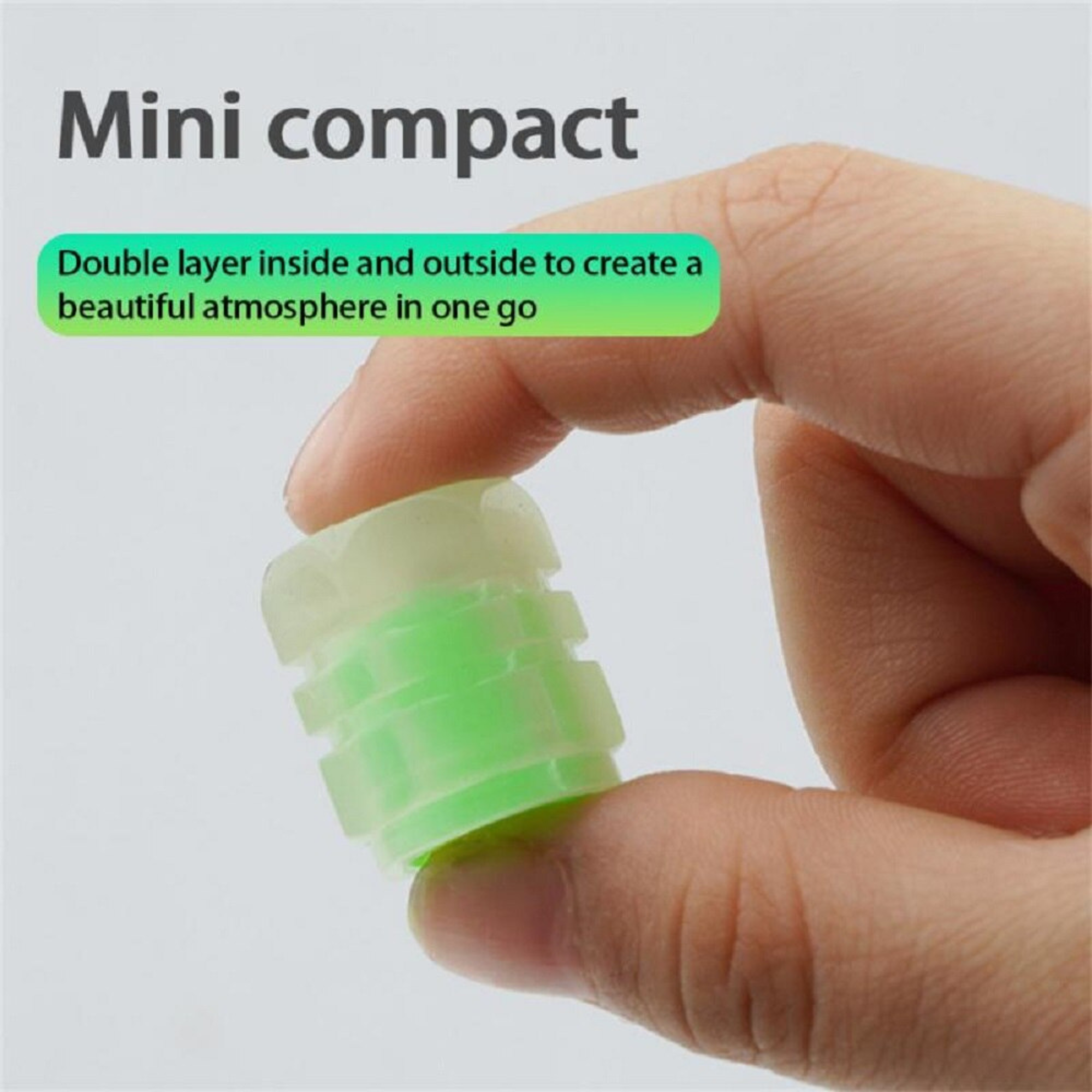 ฝาปิดจุ๊บลมจักรยาน มอเตอร์ไซต์ รถยนต์แบบจุ๊บใหญ่ AV สีเขียวสะท้อนแสง