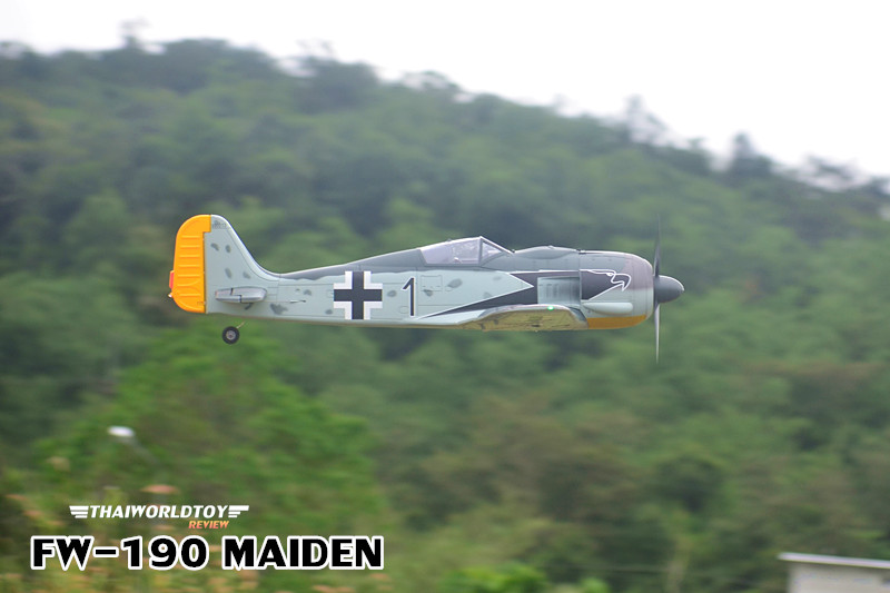FW-190 MAIDEN FLIGHT RC 1,200mm.+พับล้อ+แฟลบ(PNP)