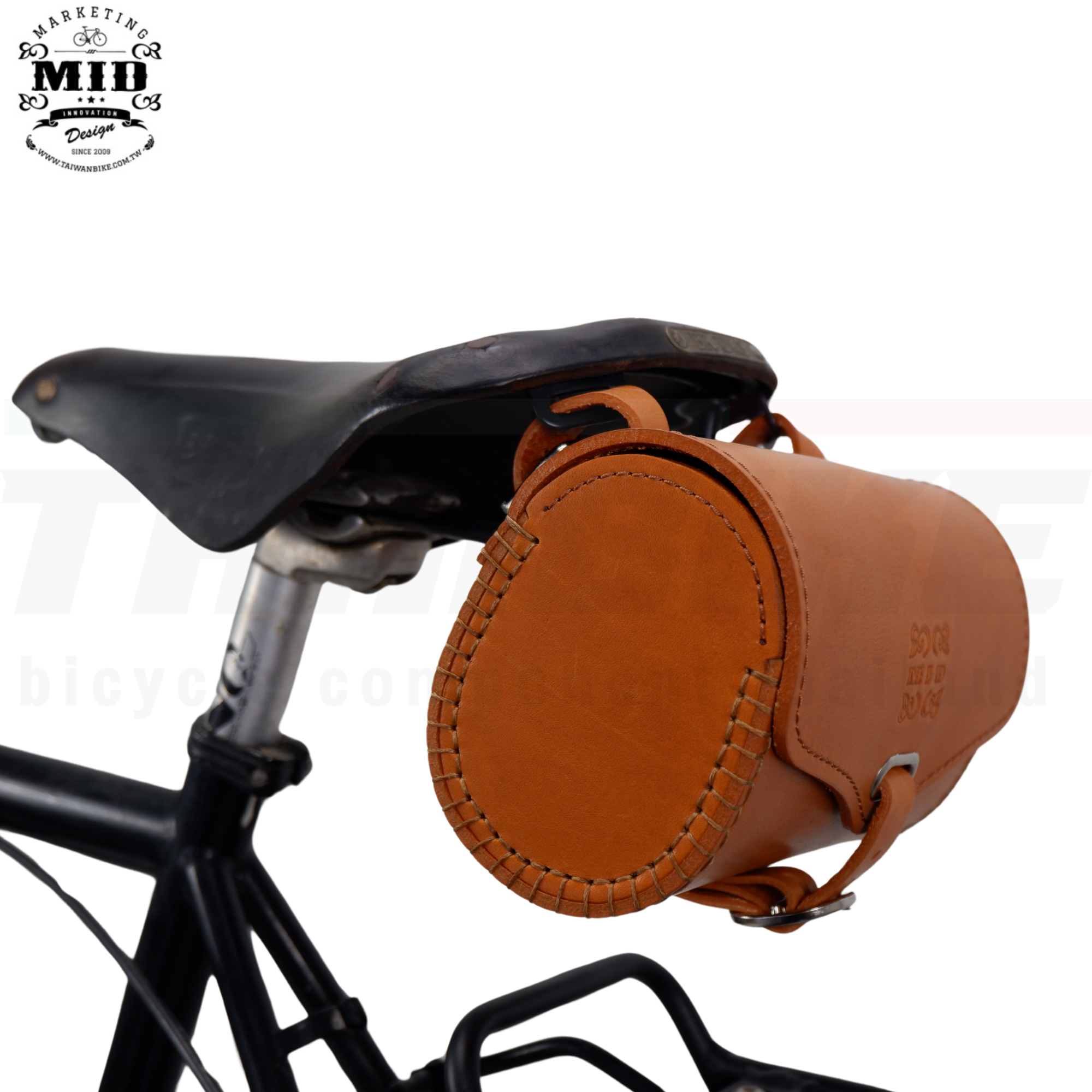 กระเป๋าใต้อานจักรยานหนังแท้ MID Leather seat bag