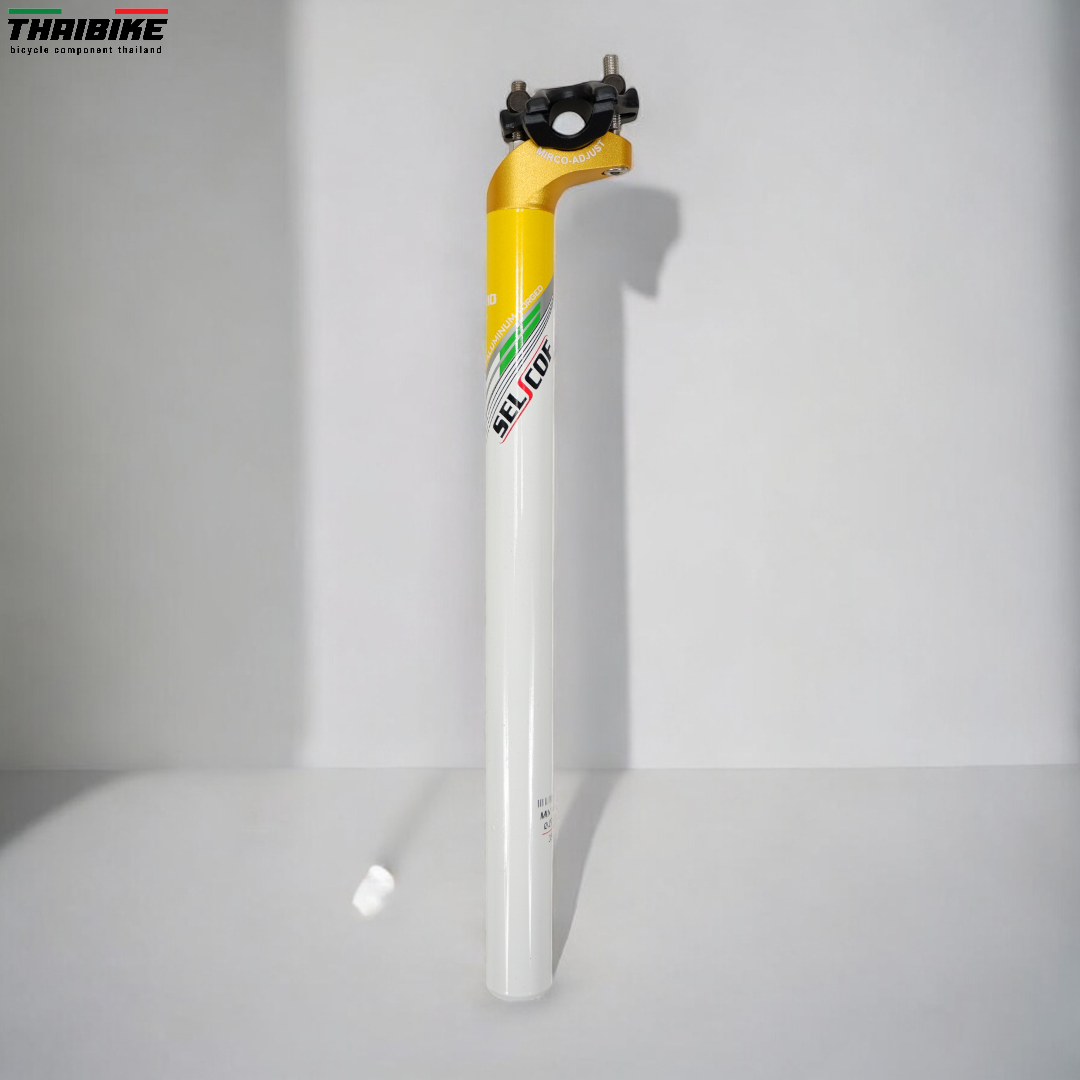 SELCOF Aluminum Seatpost หลักอานอลูมิเนียม เยื้องหลัง ขนาด 27.2x350มม.