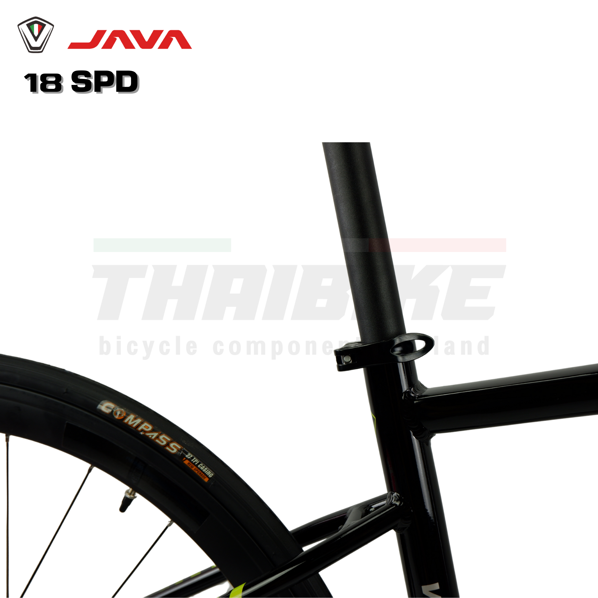 จักรยานเสือหมอบอลูมิเนียมดิสก์เบรค JAVA VELOCE 3D 18 สปีด