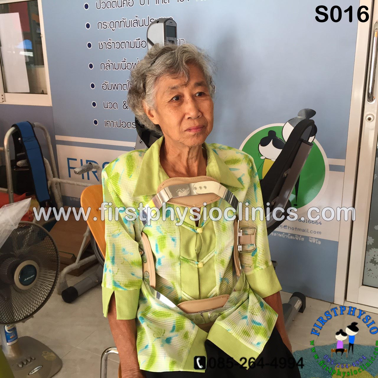 พยุงหลังโครงเหล็กด้านหน้า เจเวท พยุงลำตัวกระดูกทรุด ป้องกันการโค้งงอของหลังมาด้านหน้า,ด้านหลัง,ด้านข้าง Jewett Brace