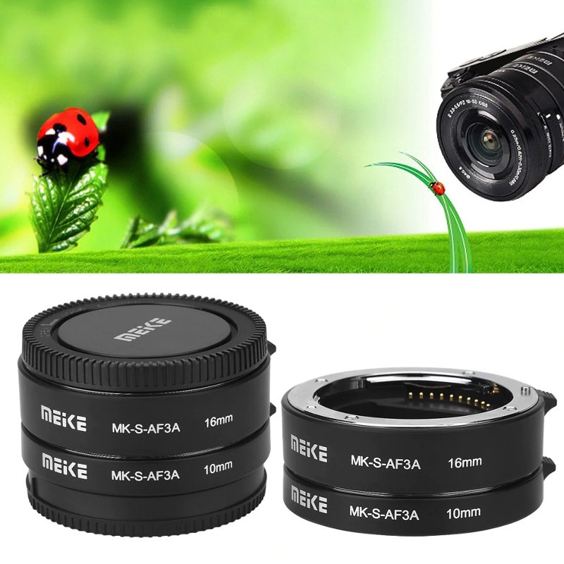 MEIKE MK-S-AF3A Sony NEX E FE Mount Auto Focus Macro Extension Tube ท่อมาโคร ออโต้โฟกัส