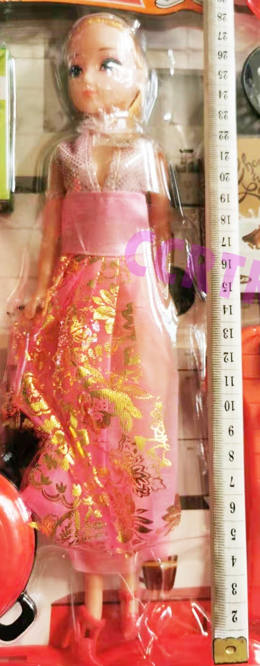 ชุดครัวดำแดง+บาร์บี้แผงจัมโบ้ 38x58 ซม.(1x3)