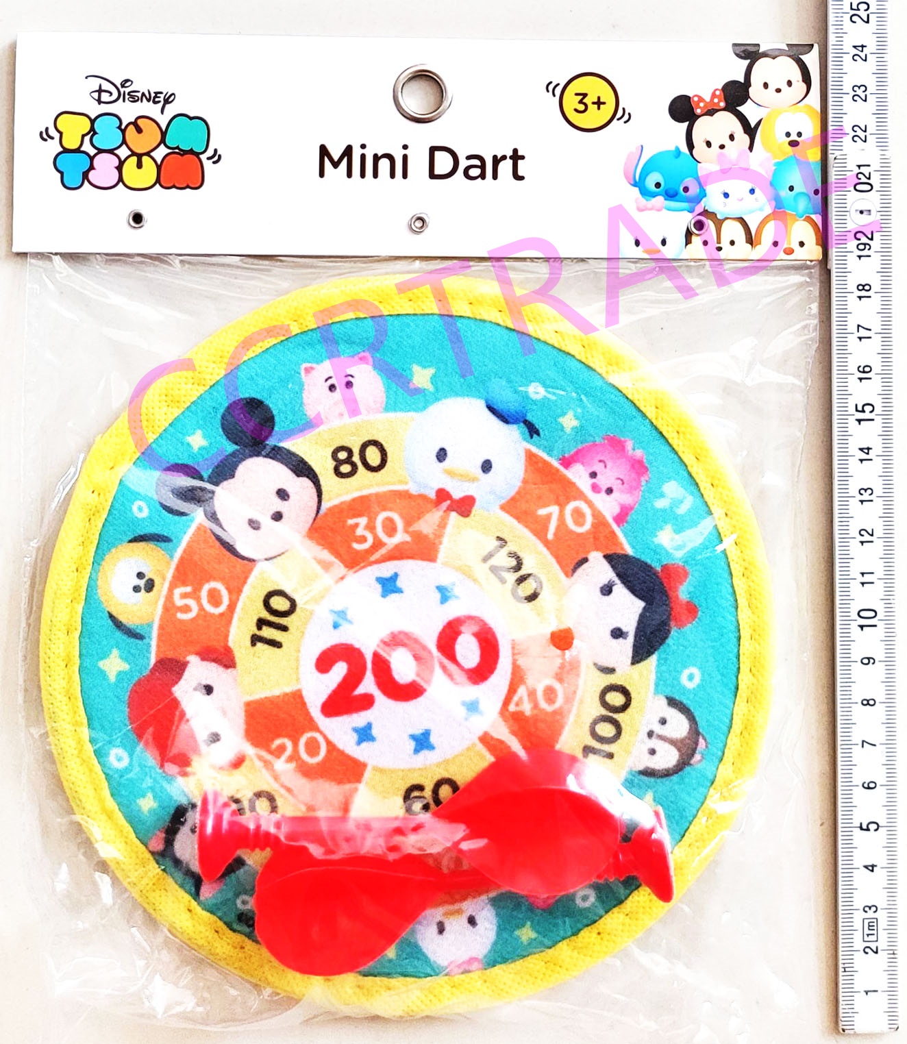 กระดานปาเป้าซูมซูม+ลูกดอกถุง PVC 20x24.5 ซม.(ลิขสิทธิ์แท้)(1x3)