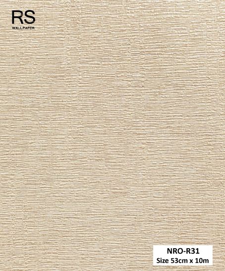 วอลเปเปอร์ สีน้ำตาลอ่อนทอง NRO-R31