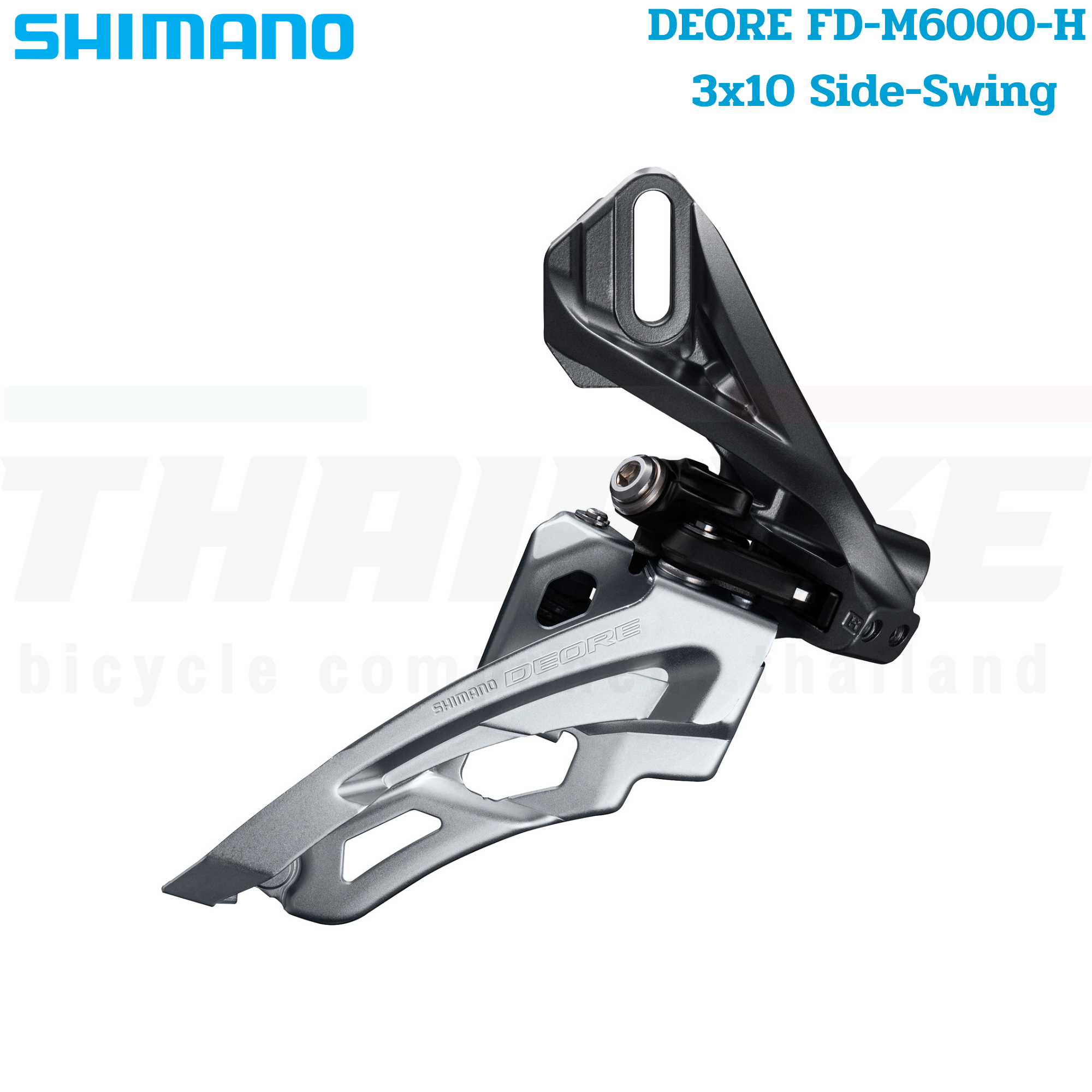 สับจานจักรยาน SHIMANO DEORE FD-M6000-H 3x10 Front Derailleur Side-Swing