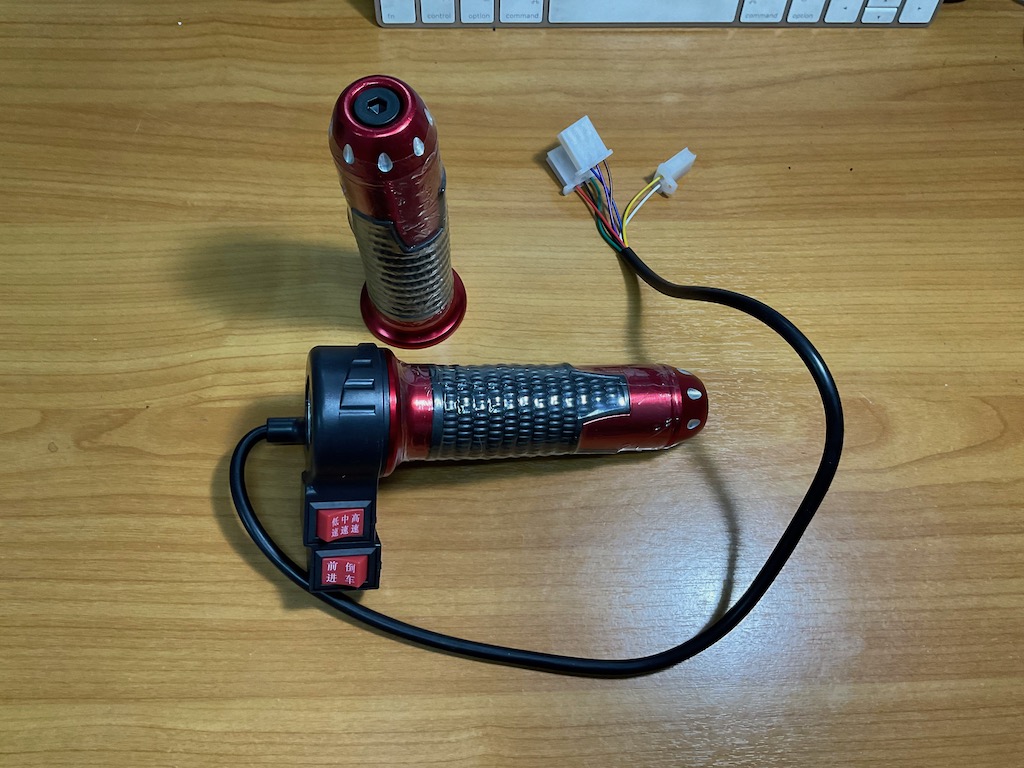 คันเร่งจักรยานไฟฟ้า สามล้อไฟฟ้า มีเกียร์ 3 สปีด มีปุ่ม ถอยหลัง