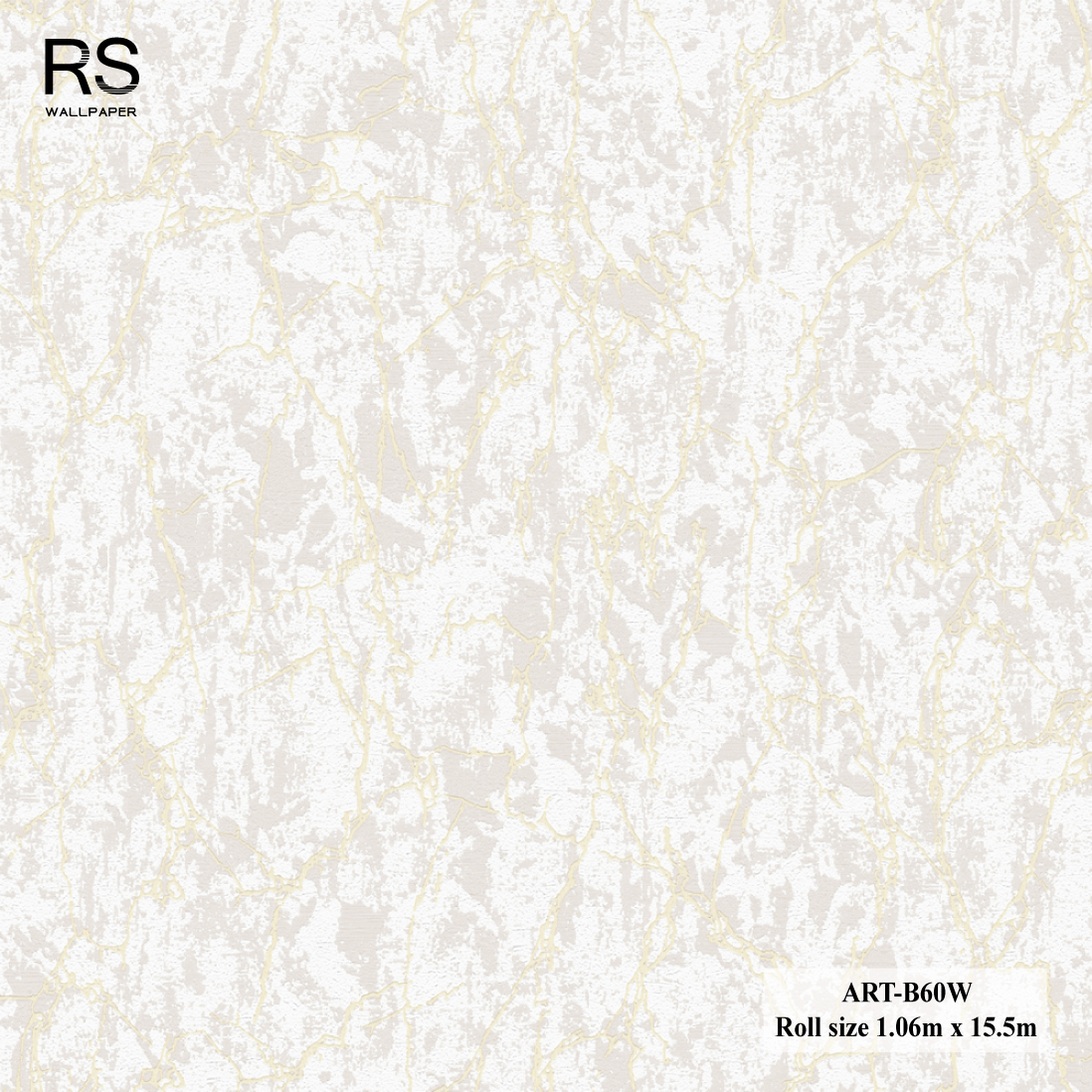 วอลเปเปอร์ ลายหินอ่อนสีน้ำตาลเส้นสีทอง ART-B60W