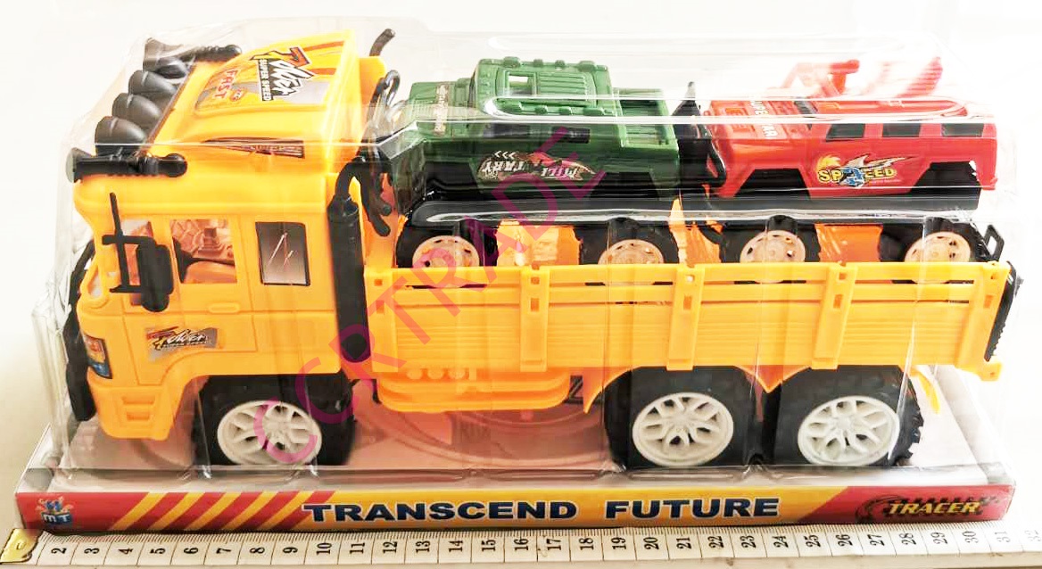 รถบรรทุกรถจิ๊บ 2 คัน มีลานฝาครอบ 13x32 ซม.(1x3)