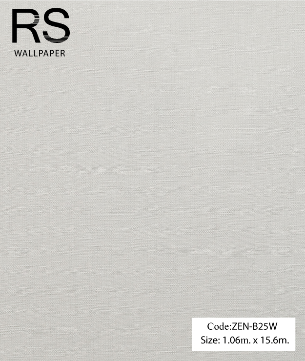 วอลเปเปอร์เทกเจอร์ตารางเล็กสีเทาพื้นโทนสีขาว ZEN-B25W