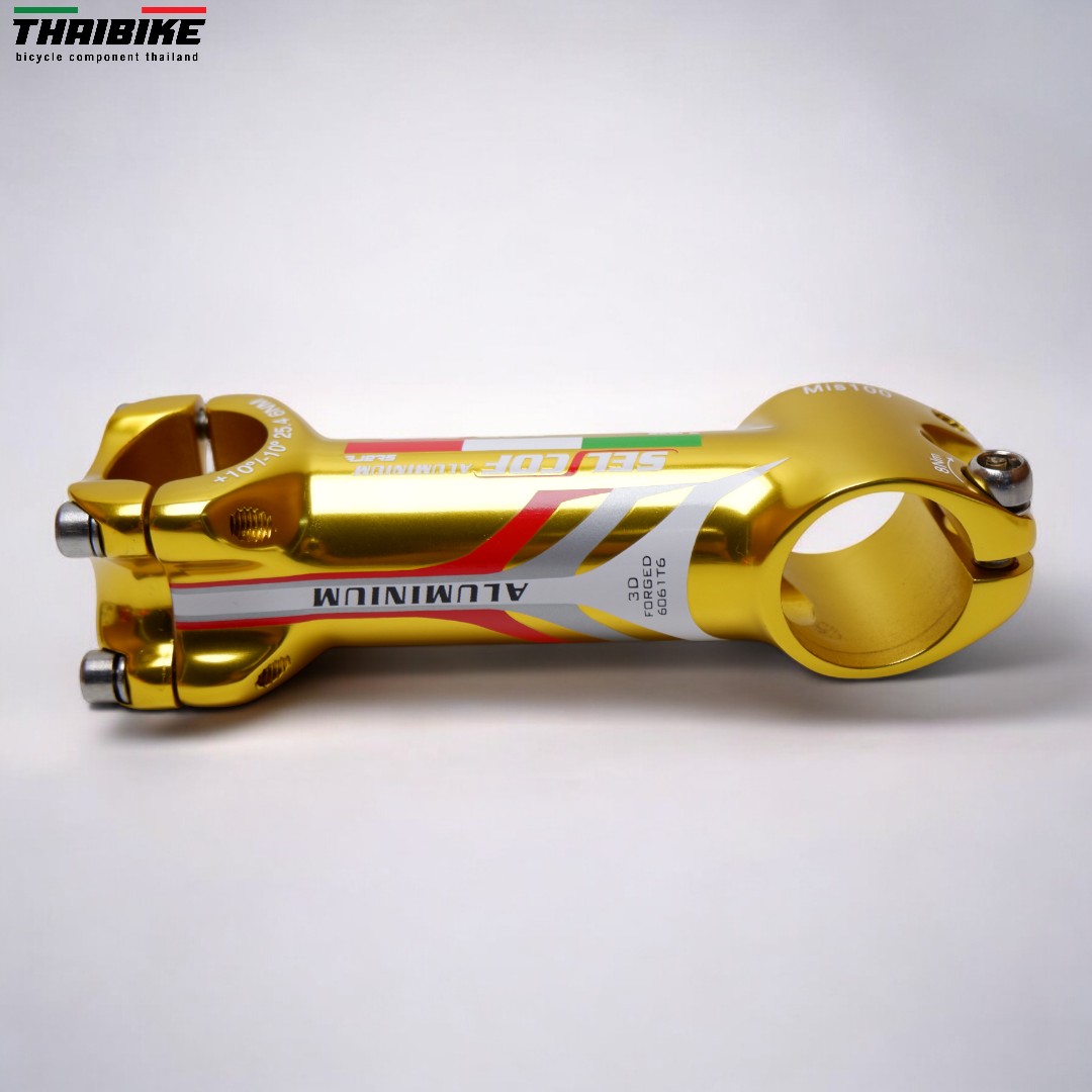 สเต็มจักรยานอลูมิเนียม +-10 ขนาดคอ 25.4/31.8 SELCOF KA052 KA053 3D FORGE