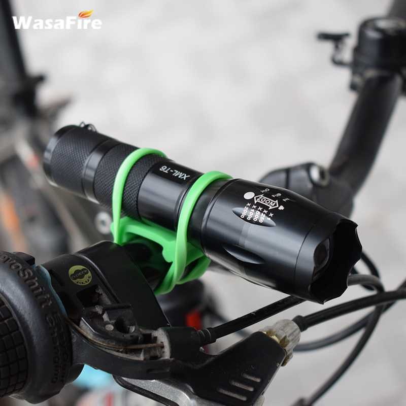 สายรัดซิลิโคนสำหรับติดไฟฉายจักรยาน