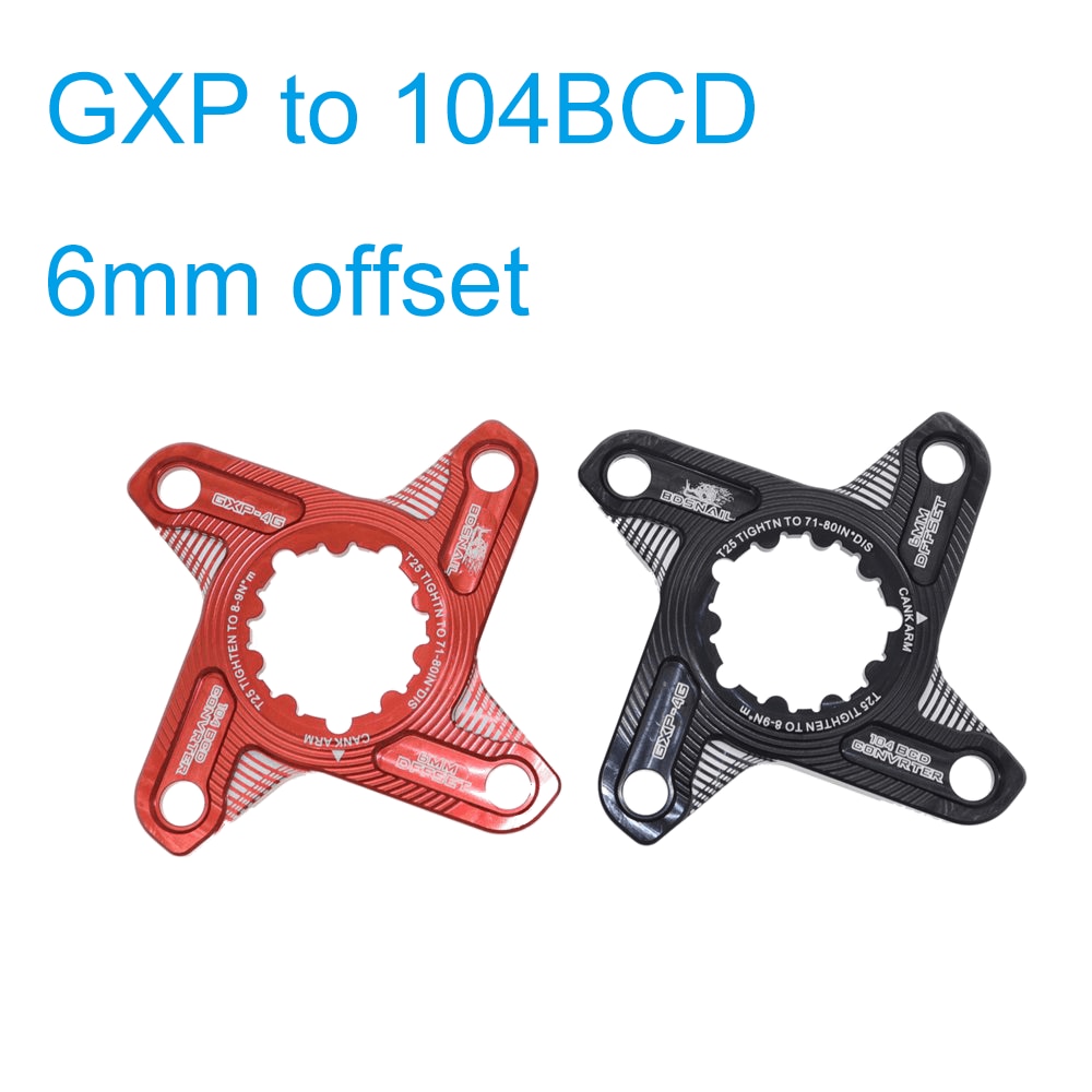 ตัวแปลงใบจานจาก GXP เป็น 104BCD แปลงใบจานจักรยาน SRAM เป็น SHIMANO
