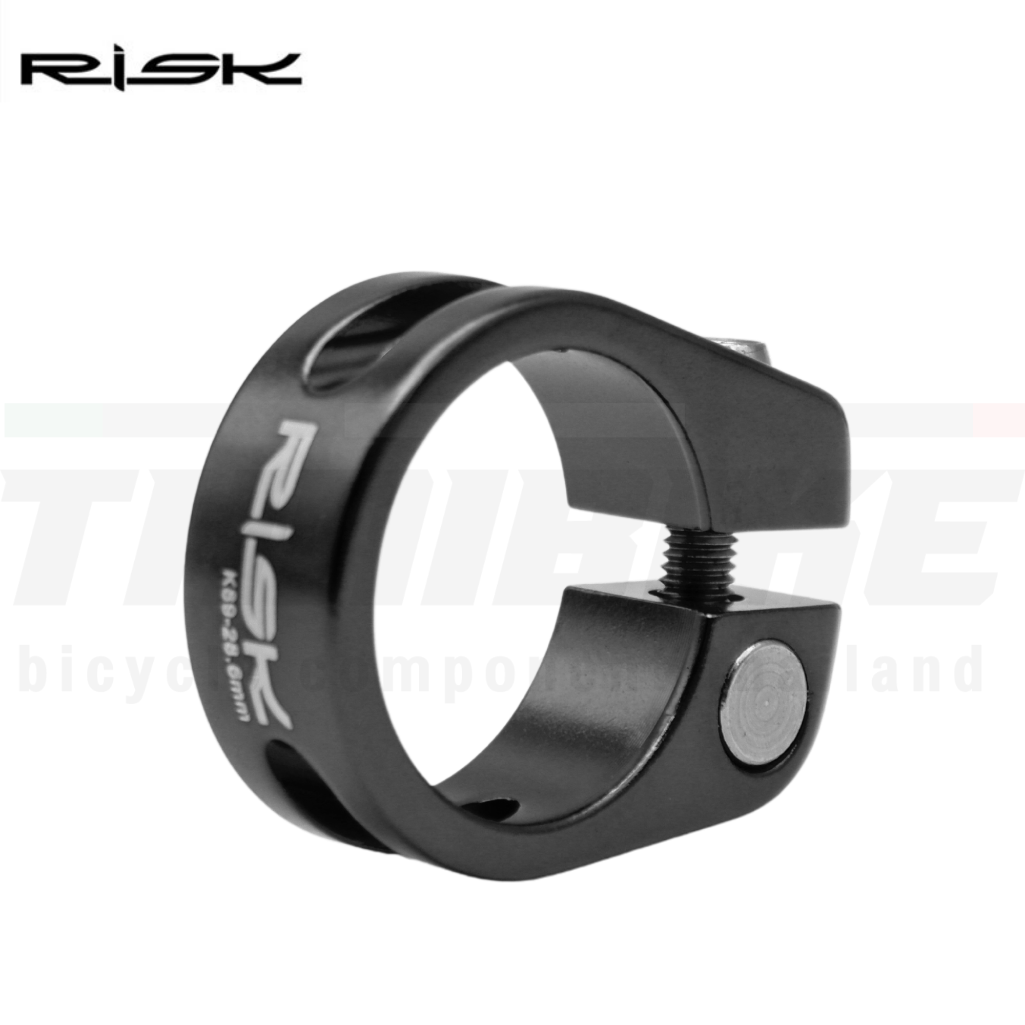 รัดหลักอานจักรยานแบบปลดช้า ขันน็อต RISK ขนาด 28.6 30.9 34.9