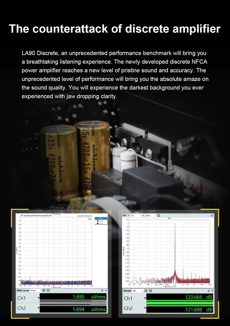Topping LA90 Discrete NFCA Amplifier ตั้งโต๊ะ รองรับ Hi-Res ประกันศูนย์ไทย