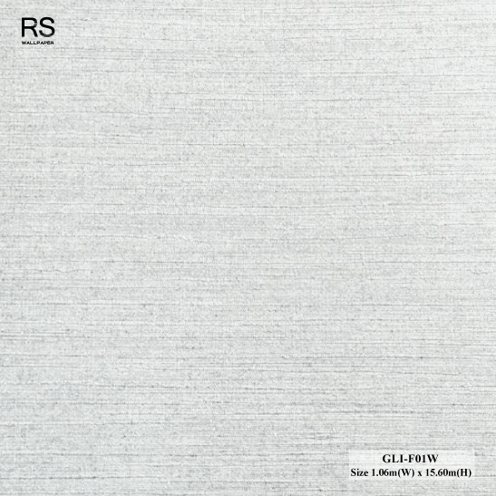 วอลเปเปอร์สีเทาอ่อน มีกากเพชรสีเงิน GLI-F01W