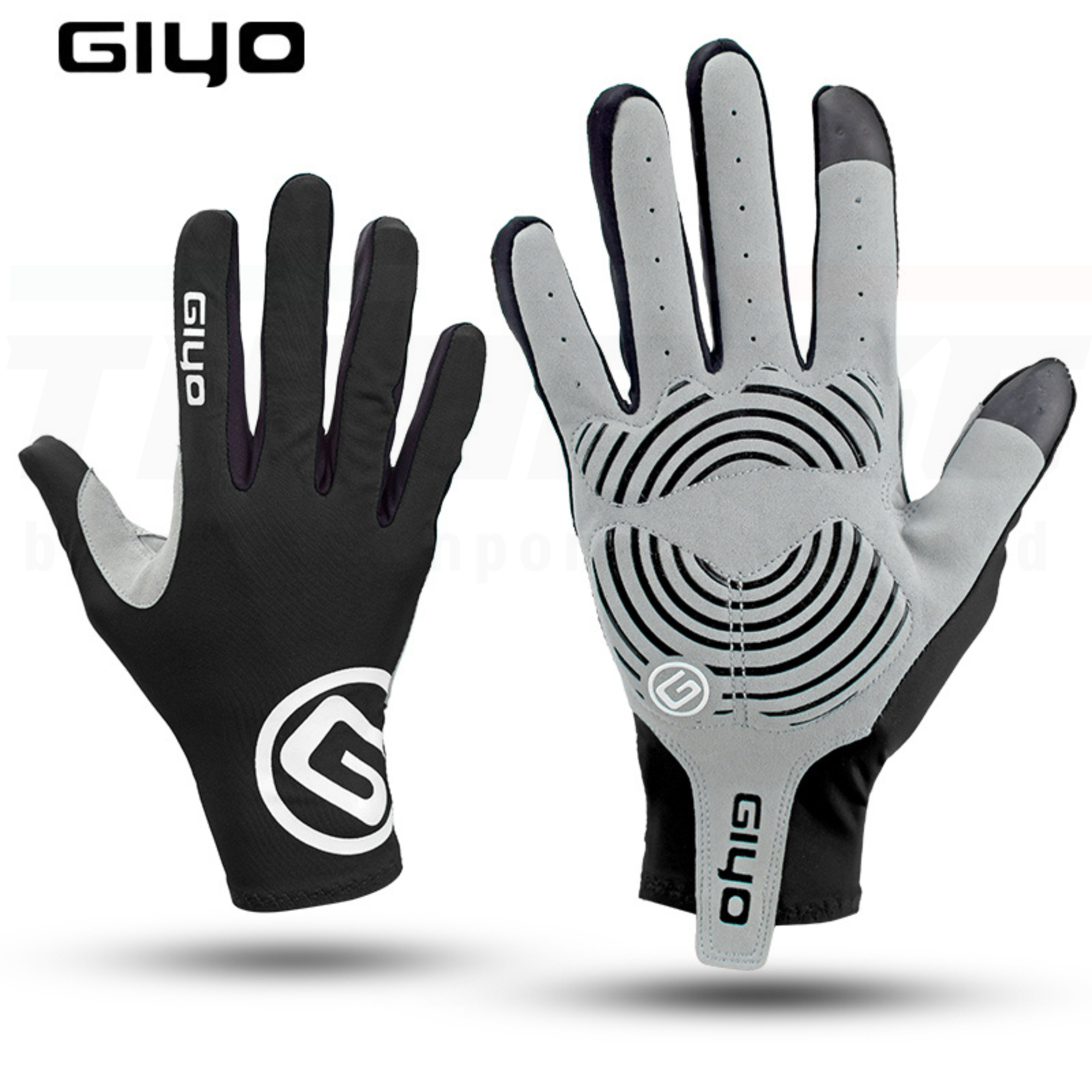 ถุงมือปั่นจักรยาน แอร์โร่ว์ ยี่ห้อ GIYO S02 ถุงมือปั่นจักรยาน ผ้านุ่ม เจลหนา