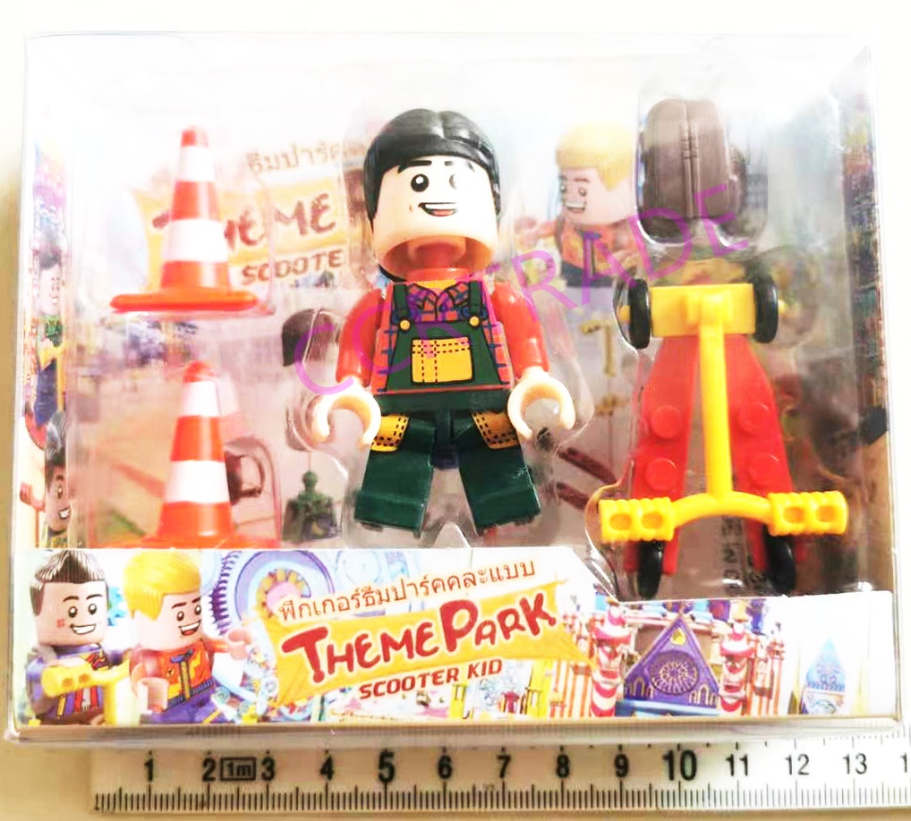 เลโก้ซิตี้+สกู๊ตเตอร์กล่องใส 10.5x13 ซม.(ลิขสิทธิ์แท้)