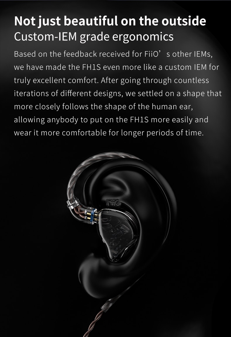 ขาย FiiO FH1s หูฟัง 2 ไดร์เวอร์ 1BA(Knowles)+1Dynamic ถอดสายได้