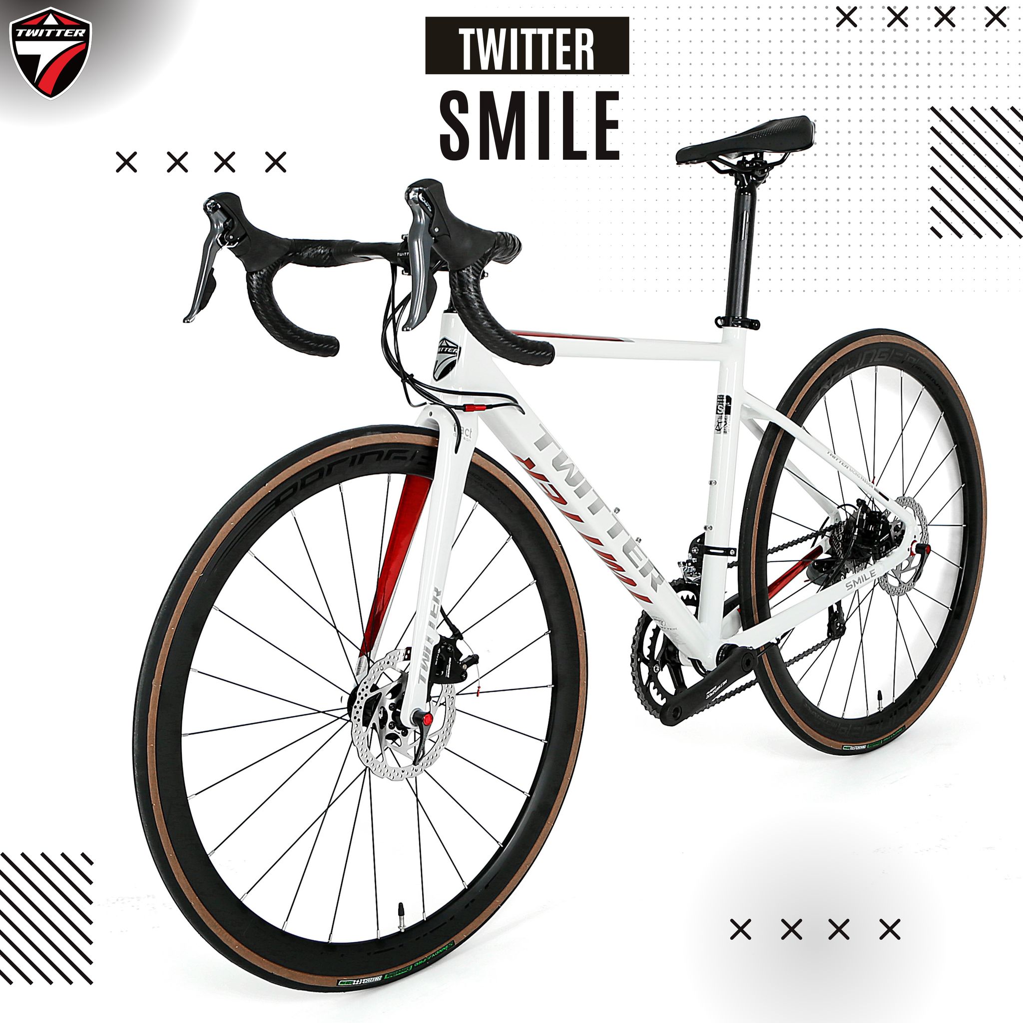 จักรยานเสือหมอบ อลูเบา TWITER รุ่น SMILE SHIMANO CLARIS(2023)/RS24SPD