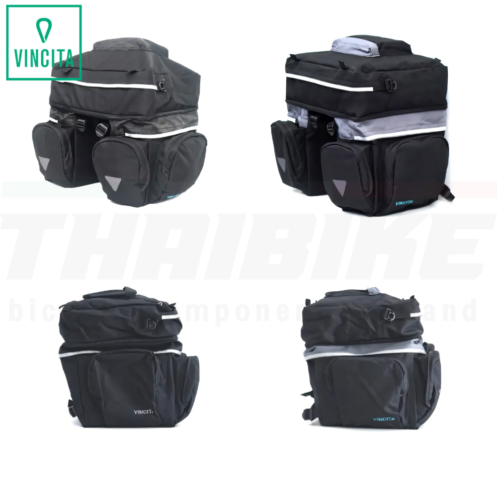 Vincita B101 กระเป๋าจักรยานแพนเนียร์ กระเป๋าทัวร์ริ่งคิงไซส์เบสิค
