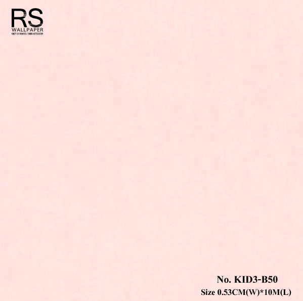 วอลเปเปอร์พื้นสีชมพูอ่อน No.KID3-B50