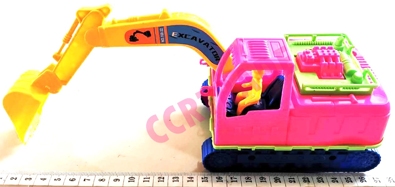 รถตักแม็คโครตีนตะขาบสีสดจัมโบ้ 27 ซม.